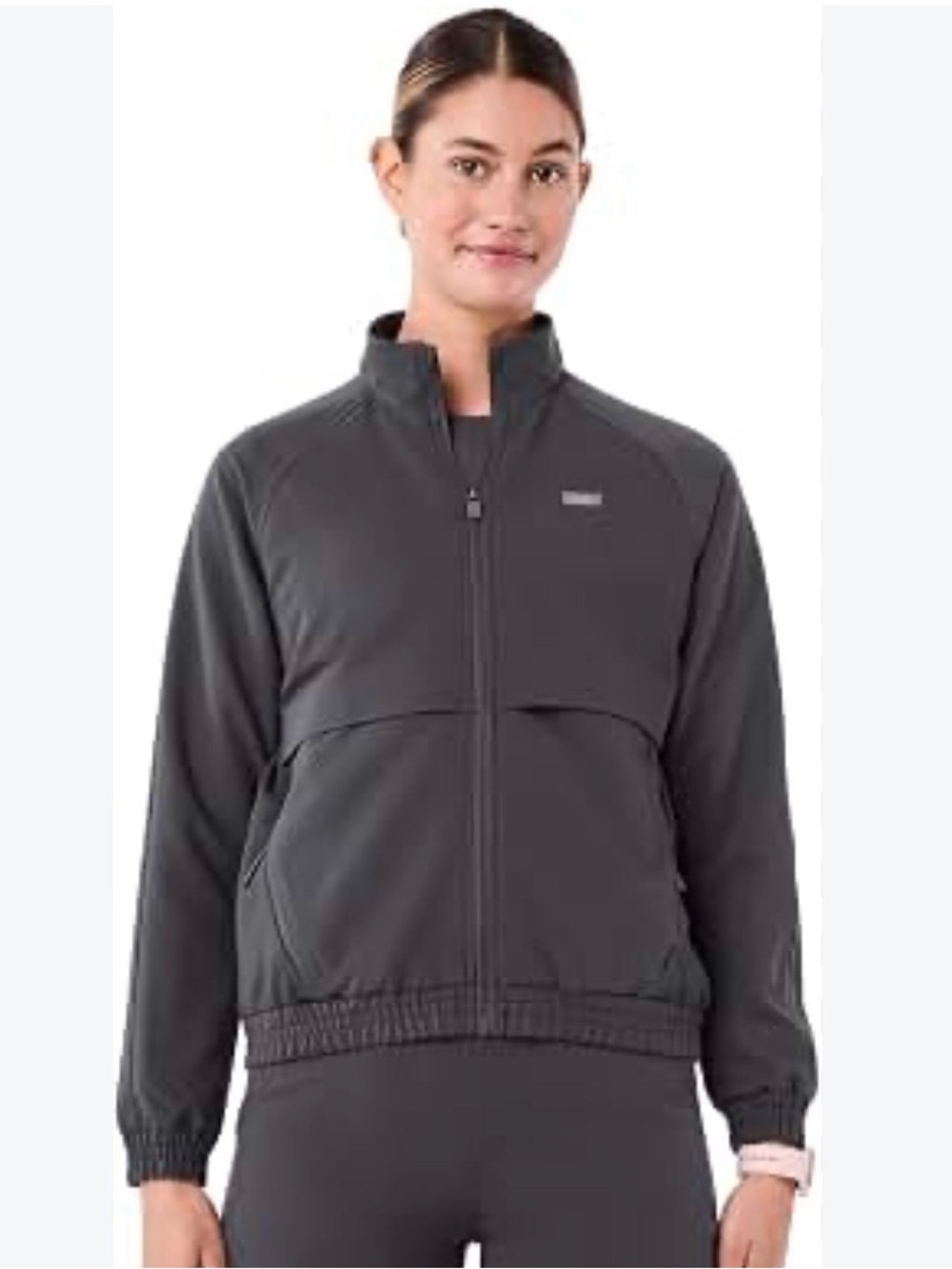 FIGS Sydney Scrub Women’s Jacket Graphite Gray/Slate Blue Sz XXL EUC